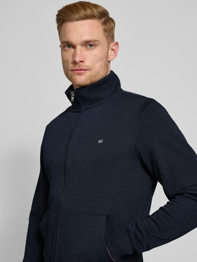 Christian Berg Men Sweatjacke mit Label-Stitching Marine 3