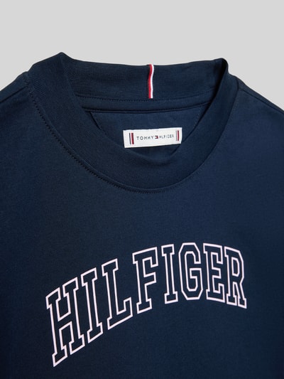 Tommy Hilfiger Teens Regular Fit T-Shirt aus reiner Baumwolle Marine 2