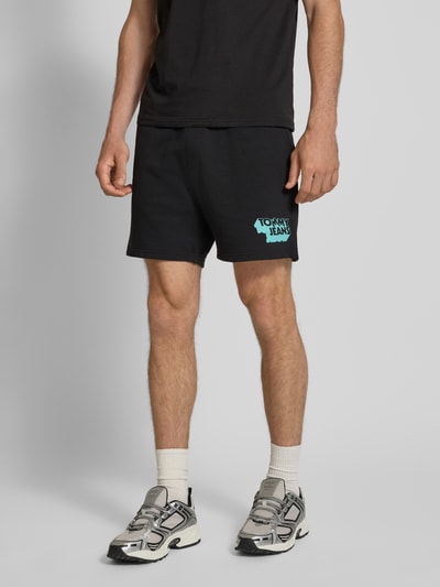 Tommy Jeans Relaxed Fit Sweatshorts aus reiner Baumwolle Black 4