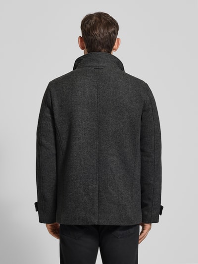 Christian Berg Men Regular Fit Jacke mit Woll-Anteil Anthrazit Melange 5