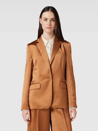 Lauren Ralph Lauren Blazer in unifarbenem Design Modell 'BONARO' Kupfer 4