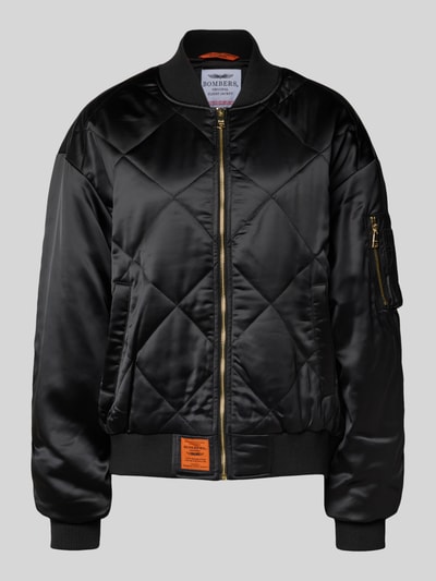 Original Bombers Bomberjacke mit Label-Patch Black 2