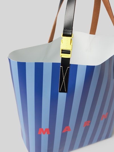 Marni Shopper mit Klickverschluss Blau 5