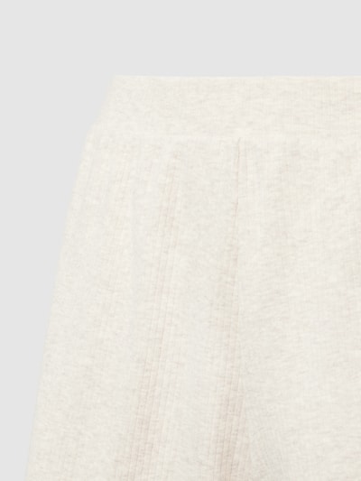 Sloggi Sweatshorts met kant, model 'Go Ribbed' Lichtgrijs gemêleerd - 2