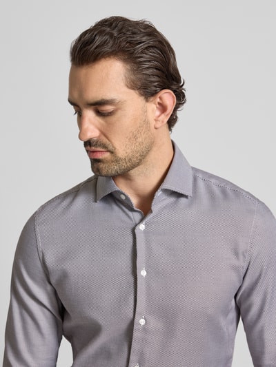 SEIDENSTICKER Slim Fit Business-Hemd mit Kentkragen Mittelbraun 3