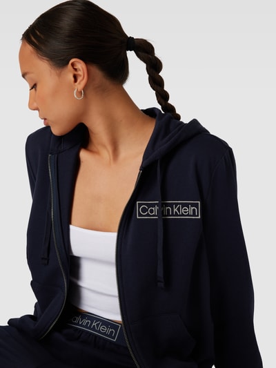 Calvin Klein Underwear Sweatjacke mit Label-Stitching Modell 'Reimagined Heritage' Marine 3