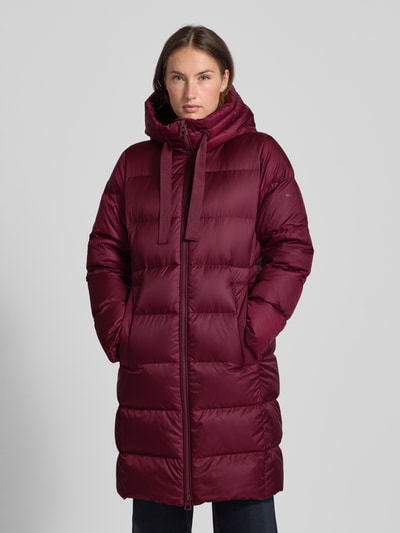 Marc O'Polo Regular Fit Daunenmantel mit Daunen-Feder-Füllung Bordeaux 4
