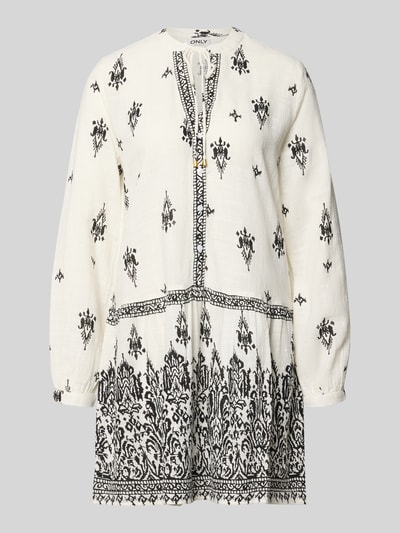 ONLY Tuniek vrijetijdsjurk van mix van katoen, viscose en modal model 'ALMA' Wit - 2