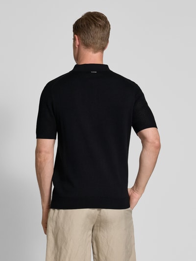 Antony Morato Regular fit poloshirt met structuurmotief Zwart - 5