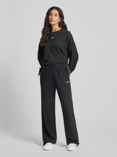 HUGO Regular fit sweatpants van modalmix, model 'CASUAL' Zwart - 1