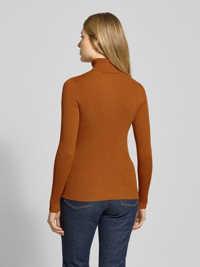 Lauren Ralph Lauren Gebreide coltrui, model 'AMANDA' Middenbruin - 5