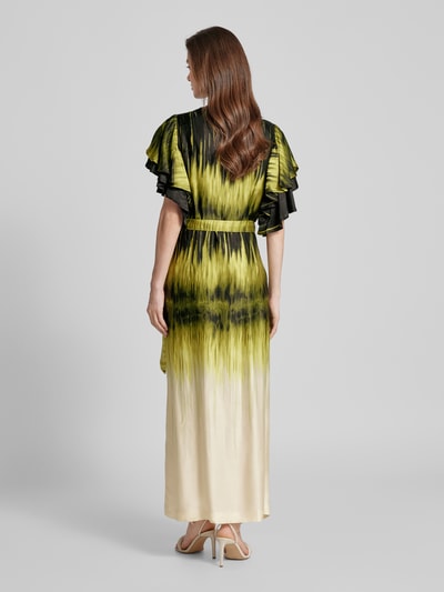 Copenhagen Muse Długa sukienka w stylu kopertowym model ‘SABINA’ Jasnozielony 5