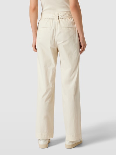 Marc Cain Stoffen broek met stoffen ceintuur Offwhite - 5