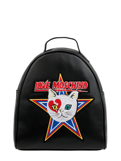 Love Moschino Rugzak met patch Zwart - 2