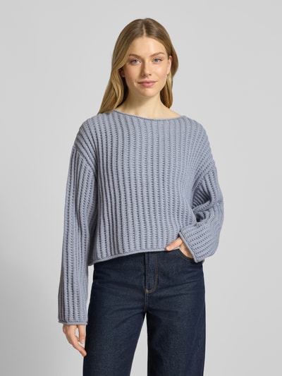 Drykorn Gebreide pullover met ronde hals, model 'IMENY' Lichtblauw - 4