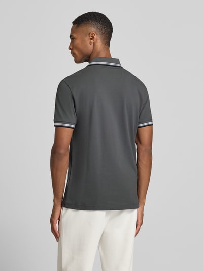 BOSS Green Koszulka polo z czystej bawełny, krój slim fit, model 'PAUL' Średnioszary 5