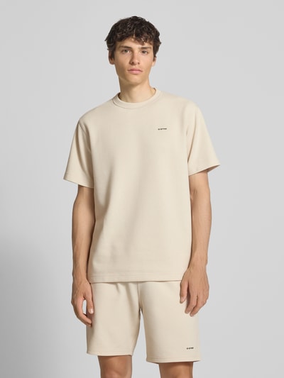 G-Star RAW Regular Fit T-Shirt mit Strukturmuster Offwhite 4