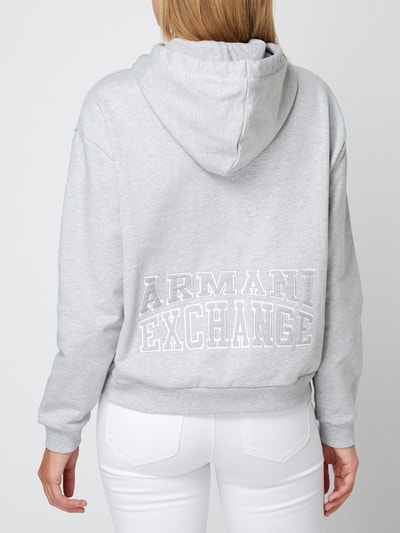 ARMANI EXCHANGE Hoodie met geborduurde logo's Lichtgrijs gemêleerd - 5