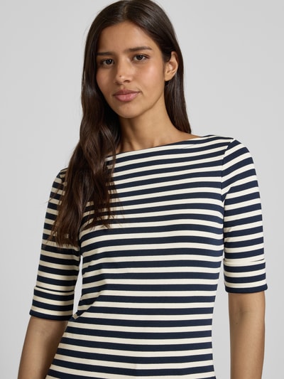 Lauren Ralph Lauren T-Shirt mit 1/2-Ärmel Modell 'JUDY' Dunkelblau 3