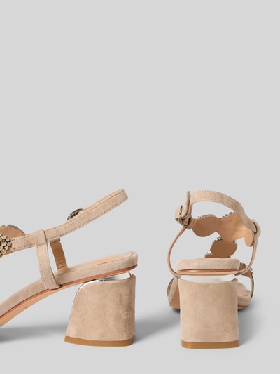 ALMA EN PENA Sandalette mit Ziersteinbesatz Ecru 2