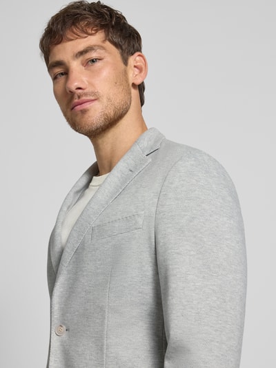 BOSS Slim Fit Anzugsakko mit 2-Knopf-Verschluss Modell 'HANRY' Hellgrau 3
