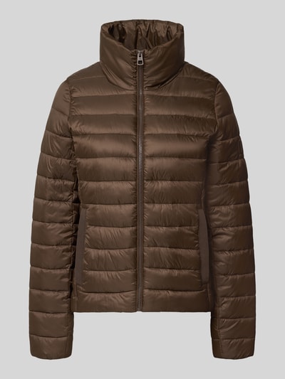 Produktfoto, Regular Fit Steppjacke mit Stehkragen von Marc O'Polo, brązowa kurtka pikowana, matowa tekstura, damska kurtka Marc O'Polo