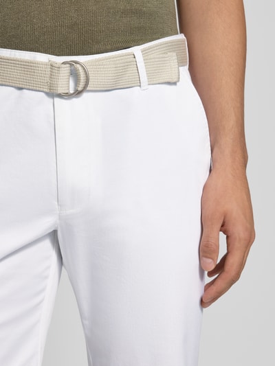 Christian Berg Men Bermudas mit französischen Eingrifftaschen Weiss 3