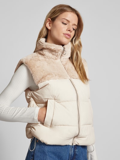 Only Bodywarmer met opstaande kraag, model 'WANJA' Offwhite - 3