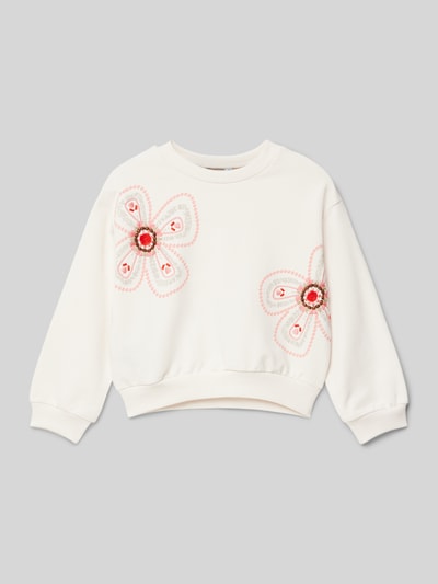 Mayoral Sweatshirt mit Rundhalsausschnitt Ecru 1