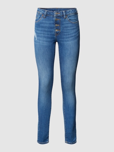 Esprit Jeansy o kroju skinny fit z efektem znoszenia Niebieski 2