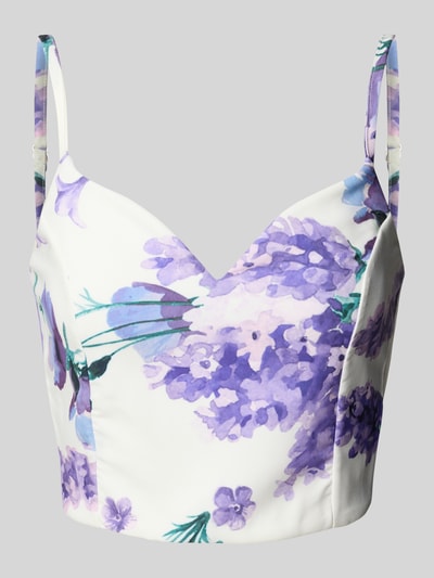 GUIDO MARIA KRETSCHMER WOMAN Top mit V-Ausschnitt Modell 'Ashley' Flieder 2