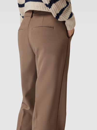 Only Stoffhose mit Bundfalten Taupe 3