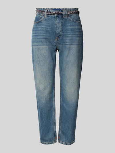 Scotch & Soda Jeansy o kroju straight fit z paskiem w talii Jeansowy niebieski 2