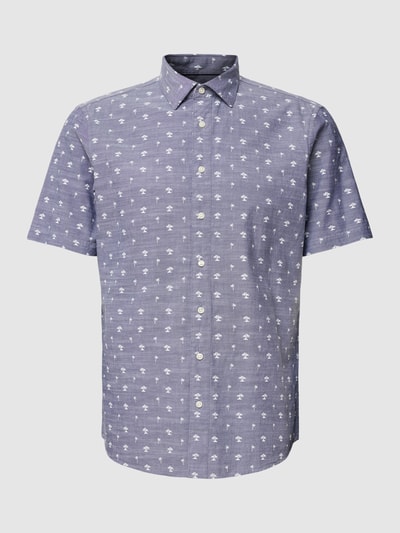 Jake*s Vrijetijdsoverhemd met all-over print Marineblauw - 2