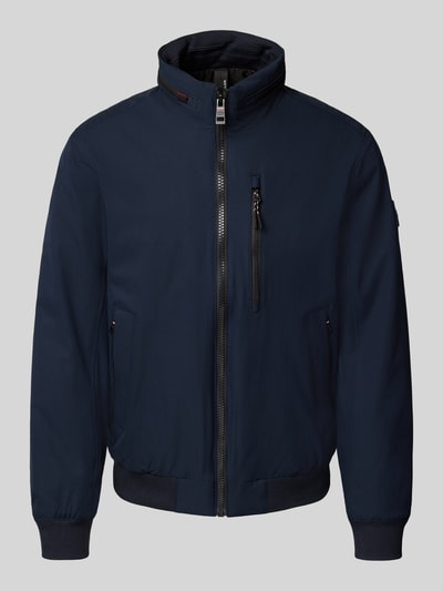 Tom Tailor Bluzon o kroju regular fit z kieszeniami zapinanymi na zamek błyskawiczny Ciemnoniebieski 2