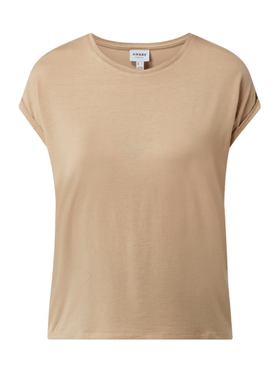 Vero Moda Shirt mit angeschnittenen Ärmeln Modell 'Ava' Camel 2