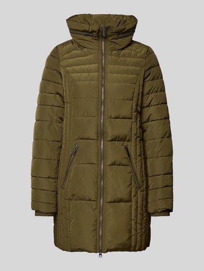 Soyaconcept Płaszcz pikowany z odpinanym kapturem model ‘Nina’ Khaki 2