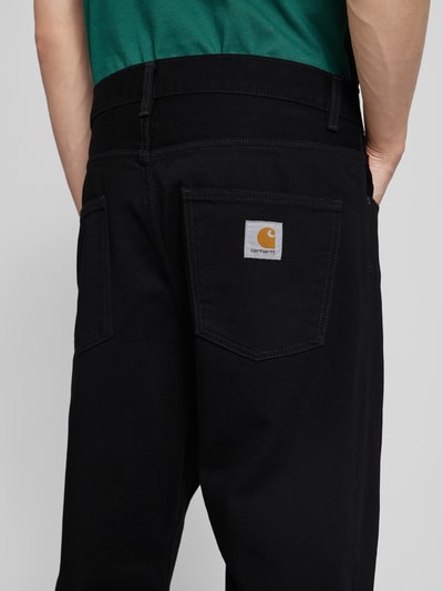 Carhartt Work In Progress Regular Fit Jeans im 5-Pocket-Design Modell 'NEWEL' Black 3