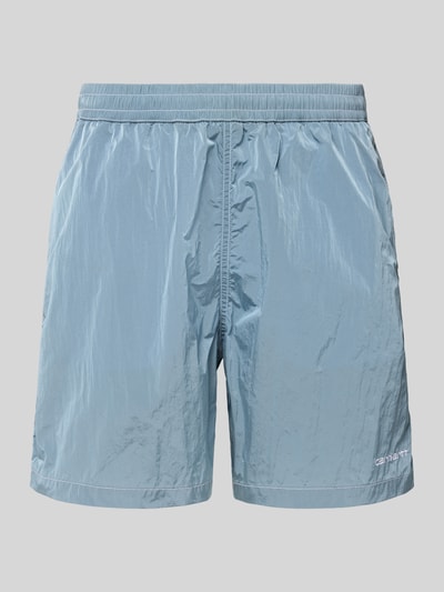 Carhartt Work In Progress Spodenki kąpielowe z elastycznym pasem model ‘CANBY’ Jasnoniebieski 1