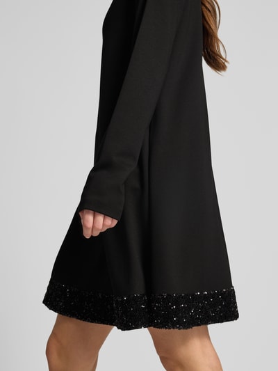 Emporio Armani Minikleid aus Viskose-Mix mit Pailletten Black 3