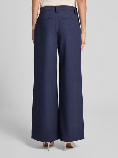 My Essential Wardrobe Stoffen broek met Franse steekzakken model 'Lana' Donkerblauw - 5
