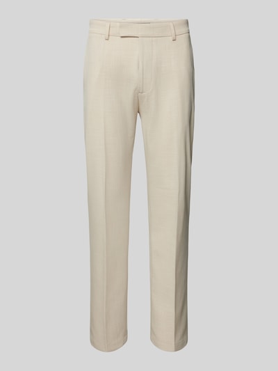 Cinque Regular Fit Anzughose mit Bügelfalten Modell 'Beppe' Beige 2