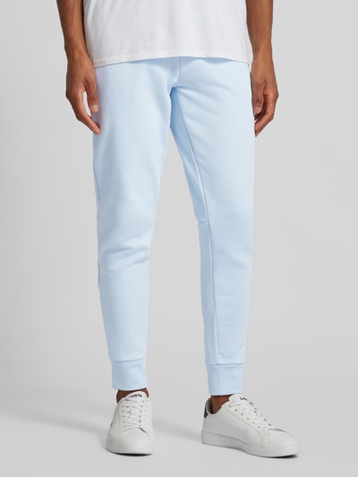 Lacoste Slim fit sweatpants met logopatch Lichtblauw - 4