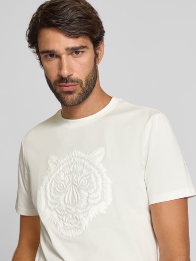 Antony Morato Regular fit T-shirt met dierenprint, model 'Jer' Offwhite - 3