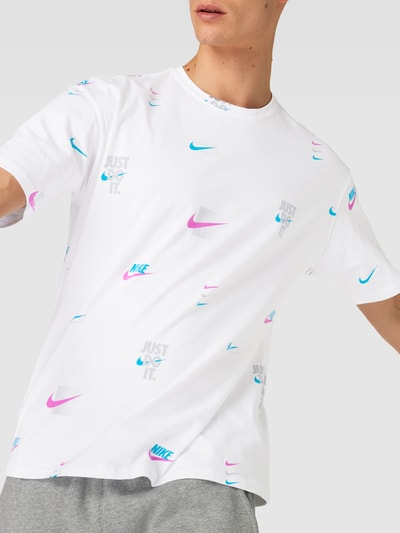 Nike T-shirt z okrągłym dekoltem Biały 3
