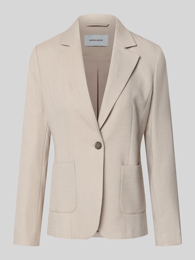 MORE & MORE Blazer mit Viskose-Anteil Sand Melange 2