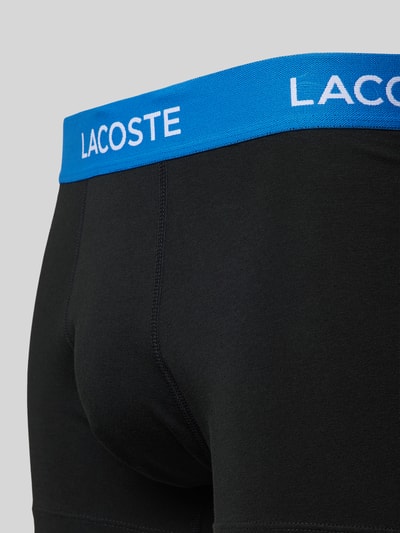 Lacoste Trunks mit Label-Bund im 3er-Pack Black 2