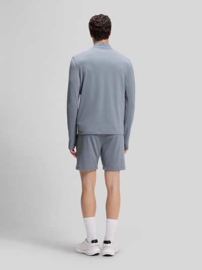 BOSS Green Regular Fit Sweatshirt mit Stehkragen Modell 'SW_Active QZ' Rauchblau 5