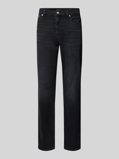 Tommy Jeans Straight Fit Jeans Baumwoll-Mix Black 2