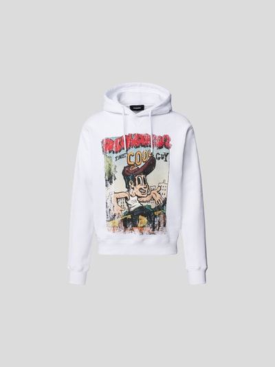 Dsquared2 Hoodie mit Motiv-Print Weiss 2